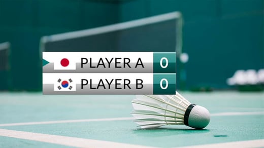 UNO Badminton Scorebugs